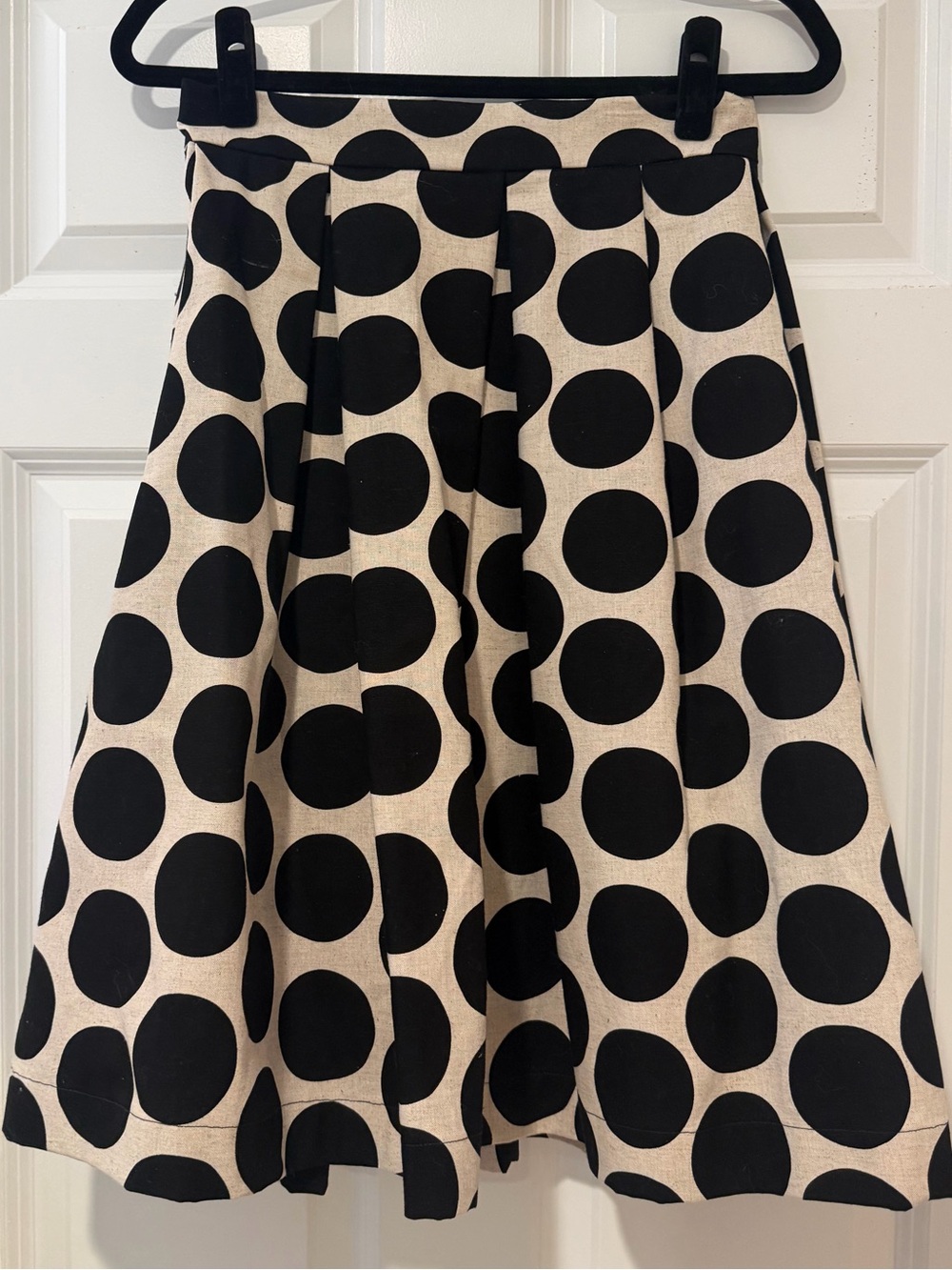 NWT The Mad Dressmaker Polka Dot Pleated Skirt